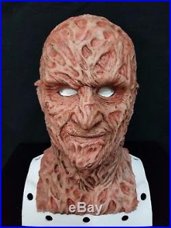 Freddy Krueger Hyper Realistic Wearable spfx Silicone Mask Nightmare Halloween