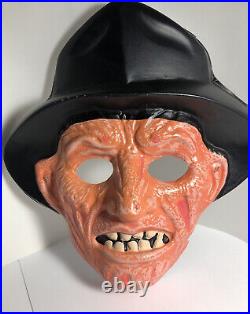 Freddy Nightmare Elm Street 1987 VTG Halloween Costume Mask Collegeville Cooper