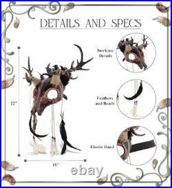 Full Mask Skull Head Costume Accessory Copper