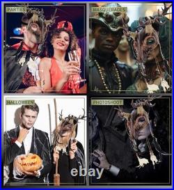 Full Mask Skull Head Costume Accessory Copper