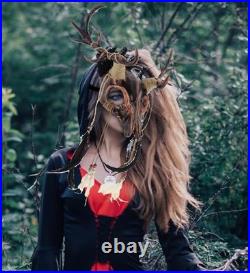 Full Mask Skull Head Costume Accessory Copper