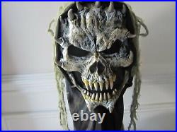 Fun World Div Mask ORIGINAL FULL HEAD Skeleton Halloween Mask 2012 RARE