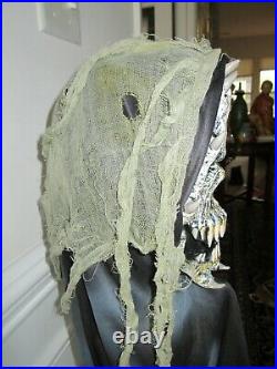 Fun World Div Mask ORIGINAL FULL HEAD Skeleton Halloween Mask 2012 RARE