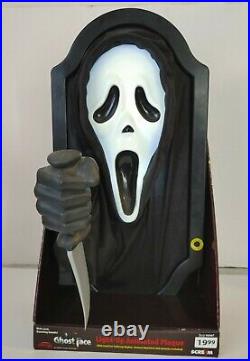 Fun World Scream 4 Ghost Face Light up animated Plaque 2011 PAC BVI RARE HTF