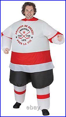 Funny Mascot HOCKEY PLAYER INFLATABLE INSTANT COSTUME-Airblown Fan-Unisex Adult