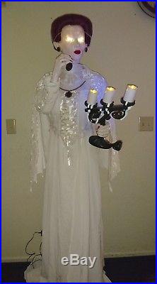 GEMMY LIFE SIZE ANIMATED MIDNIGHT COUNTESS 5'. 5 ft HALLOWEEN PROP WATCH VIDEO