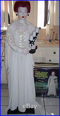 Gemmy Midnight Countess. Fully Working! Ultra Rare Standing Halloween Prop