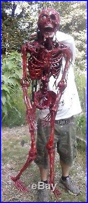 GORY SKELETON ON MEAT HOOK OOAK Halloween props by Madmat