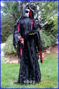 Gemmy 6 Ft Halloween Indoor/outdoor Grim Reaper Prop Candy Tray Lights Sounds