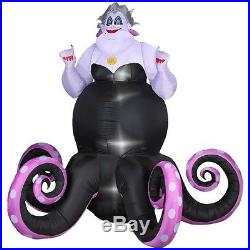 Gemmy Halloween Airblown Inflatable 6' Disney's Ursula From The Little Mermaid