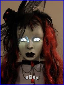 Gemmy Halloween Life Size Animated Black Widow Countess Animatronic Decor Prop
