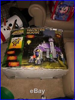 Gemmy Inflatable Airblown Haunted House 12.5 Feet Tall halloween rare htf