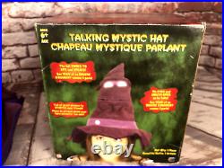 Gemmy Talking Mystic Hat Purple For Halloween Costume For Ages 6+