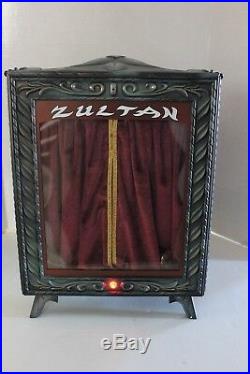 Gemmy Vintage Animated Zultan Fortune Teller Machine With Box Excellent