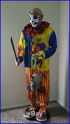 Gemmy Whipstitch Killer Clown Animated Halloween Prop