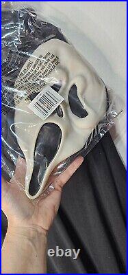 Ghost Face Mask Costume Glows Easter Unlimited Fun World VTG NOS 1997 SCREAM