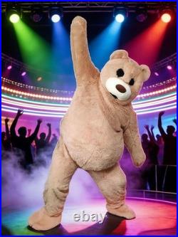 Giant Plush Teddy Bear Mascot Costume with Mesh Eyes 71 Dancing Fancy