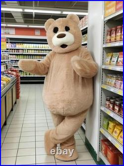 Giant Plush Teddy Bear Mascot Costume with Mesh Eyes 71 Dancing Fancy