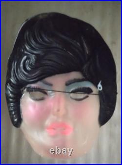 Girl Man From U. N. C. L. E UNCLE Halco Ben Cooper Vintage Halloween Costume Mask