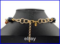 Gorgeous Stauer Murano Glass Pumpkins Necklace & Bracelet Halloween Italy Beads