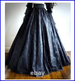 Gothic Cordelia Royle Custom Made Halloween Witch Villain Gown XL Dress FREE HAT