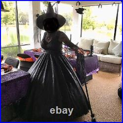 Gothic Cordelia Royle Custom Made Halloween Witch Villain Gown XL Dress FREE HAT
