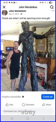 Groot Custum Halloween Costume Over 7 feet tall with Stilts W Rocket Costume