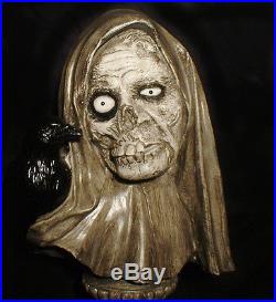 HAUNTED Creepy Bust StatueEYES FOLLOW YOU Halloween Mansion gothic prop