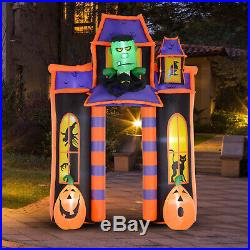 HOMCOM 10' Halloween Inflatable Archway Indoor Outdoor Decoration Haunted House