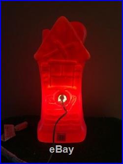 HTF New Spooky Halloween 17 Lighted Blow Mold Haunted House Decoration