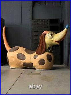 HUGE 2 Person Vintage Paper Mache Carnival Costume, Made in Italy, Carnival Dog