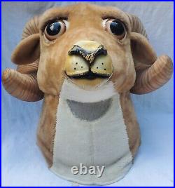 HUGE Vintage Ram Bighorn Sheep Bull Mascot Halloween Costume Stagecraft Alinco