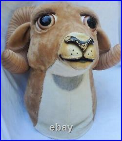 HUGE Vintage Ram Bighorn Sheep Bull Mascot Halloween Costume Stagecraft Alinco