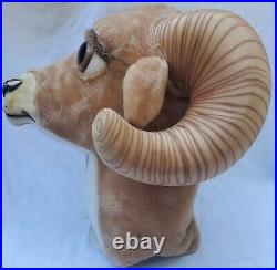 HUGE Vintage Ram Bighorn Sheep Bull Mascot Halloween Costume Stagecraft Alinco