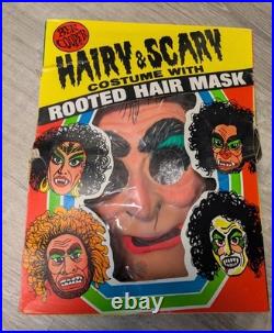 Hairy & Scary Witch Costume Mask Hat Ben Cooper Complete 1978 Like Collegeville