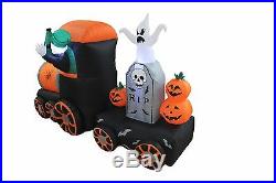 Halloween Air Blown LED Inflatable Yard Decoration Skeleton Ghost Pumpkins Train