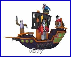 Halloween Animated Huge Pirate Ship 11.5 Ft Haunted House Inflatable Airblown