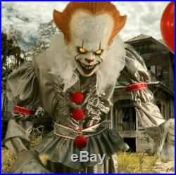Halloween Animated Life Size IT PENNYWISE CLOWN Haunted House Prop Pre-Order NEW