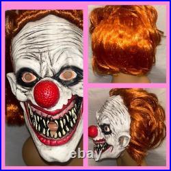 Halloween Clown Mask Latex Creepy Evil Scary costume CLOWN MASK Halloween Clown Mask Latex Creepy Evil Scary costume CLOWN MASK