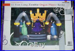 Halloween Inflatable Gemmy Zombie Organ Player with Dancers Yard Decor