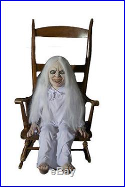 Halloween LifeSize Animated GHOST GIRL Animatronic Prop Haunted House NEW