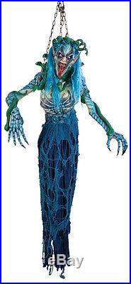 Halloween LifeSize Non-Animated Colorful Scary HANGING MEDUSA Prop Haunted House