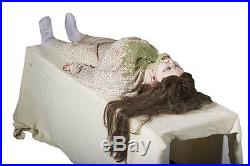 Halloween Life Size Animated Exorcist Girl Prop Haunted House Possessed