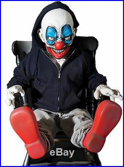 Halloween Life Size Animated Giggles The Clown Evil Prop Decoration Animatronic