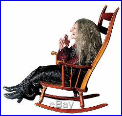 Halloween Life Size Animated Laughing Witch Hag Prop Decoration Animatronic