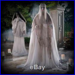 Halloween Props Decorations Life Size Animated Scary Ghostly Bride, Outdoor Yard