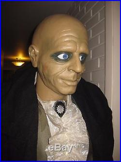 Halloween Retired Prop Gemmy LifeSize Animated Edwardian Jeeves Butler SEE VIDEO