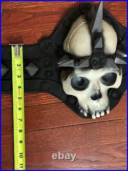 Halloween Skull Belt Warrior Costume Tag Attached Illusive Concepts NOS 90s Vtg