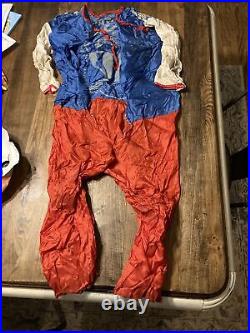 Halloween Vintage Costume Captain America USA (Ben Cooper) c. 1960 Mask/outfit