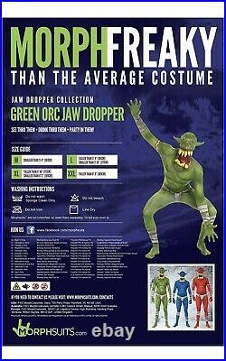 Halloween costume Morphsuits Men's Jaw Dropper Costume, Orc Green, X-Large